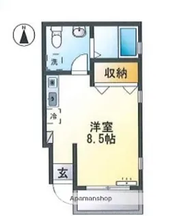 丸山メゾン【1階】の間取り