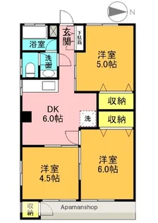 上水ハイツ【1階】の間取り