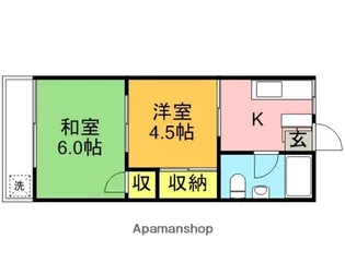 2Kの間取り画像