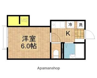 ハイツクレッセント【1階】の間取り