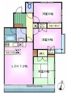 シティヒルズ清水【1階】の間取り