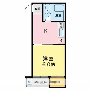 オーキッドフラッツ【2階】の間取り