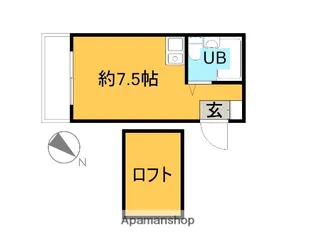 ファミール桃井【101号室】の間取り