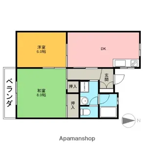 コーラルリーフⅠ【1階】の間取り