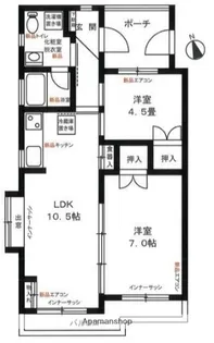 ウイングガーデン N棟【2階】の間取り