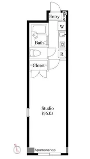 アンプルールフェール武蔵野【1階】の間取り