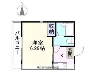Aフラット下北沢【2階】の間取り