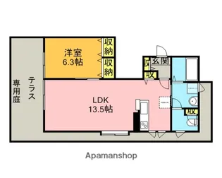 シャルム【1階】の間取り