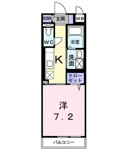 フィオーレ三鷹台【1階】の間取り
