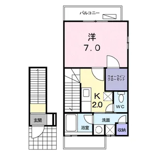 けんたく三生【2階】の間取り