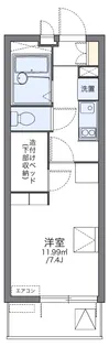レオパレスレインボーステイツ【3階】の間取り