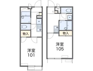 レオパレスSMILE LIFE【1階】の間取り
