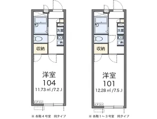 レオパレス和泉【1階】の間取り