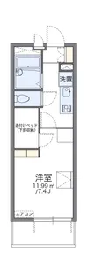 レオパレスボナール K Y【1階】の間取り