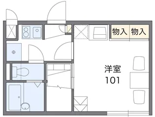 レオパレスPINO【2階】の間取り