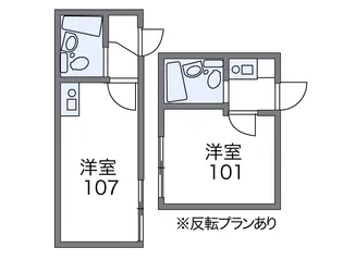 レオパレス吉祥寺第2【2階】の間取り