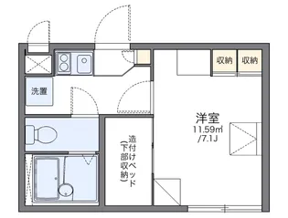 レオパレスSYAM【2階】の間取り