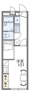 レオパレスソレイユ【1階】の間取り