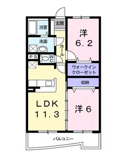 ア ディンプル【1階】の間取り