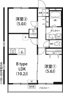 リブリ・AJISAI【2階】の間取り
