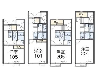 レオネクストハイツ忘れな草【2階】の間取り