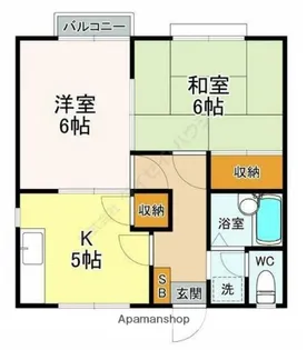 東京都練馬区上石神井4丁目【アパート】の間取り