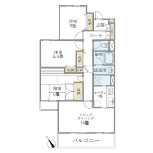 ベル富士見丘【3階】の間取り