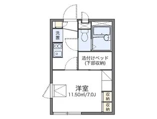 レオパレスコーポリッチⅡ【1階】の間取り