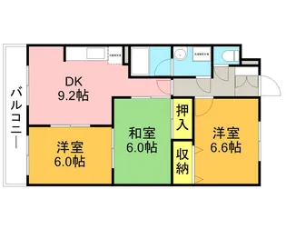 3DKの間取り画像