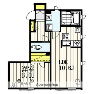 シャトレー武蔵野伍番館【1階】の間取り
