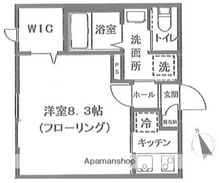 シーダウエスト【1階】の間取り