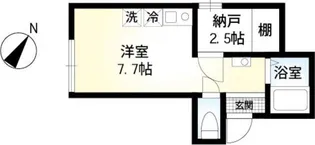 ライズ浜田山【1階】の間取り
