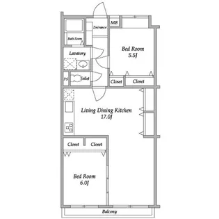 ガーデンハウス千歳船橋【2階】の間取り