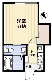 八成コーポ【2階】の間取り
