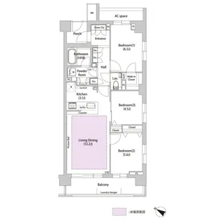 ソアラノーム荻窪天沼【4階】の間取り