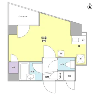 グリーンリーフ【4階】の間取り