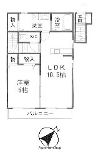 東京都杉並区清水2丁目【アパート】の間取り