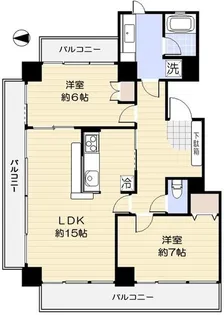 ベルペサージュ【6階】の間取り