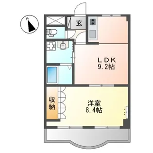 花町コマ【3階】の間取り
