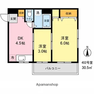 椿ビル【5階】の間取り