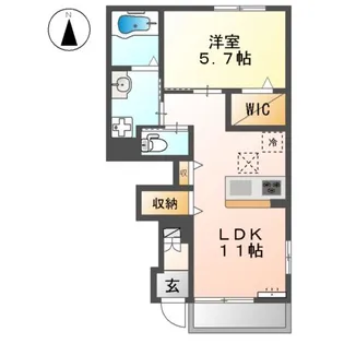 エクセル・ヴィラA【1階】の間取り