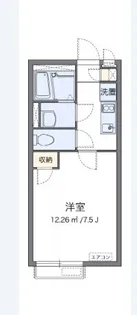 クレイノサンザシ【2階】の間取り