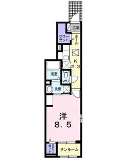 FRAISE COCO Ⅰ【1階】の間取り