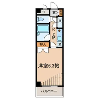 ビレッジコア八王子【3階】の間取り