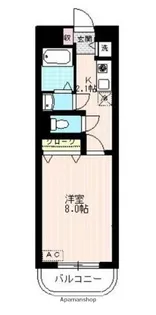 ベルドミール武蔵野【2階】の間取り