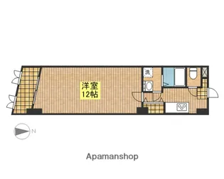 シャルモントアレ能美【1階】の間取り