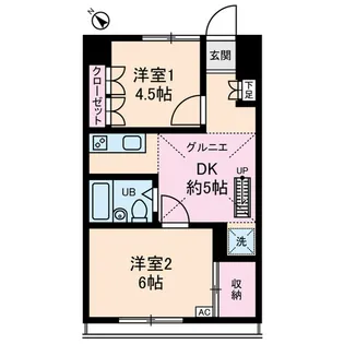 メゾンイーストワイド【2階】の間取り