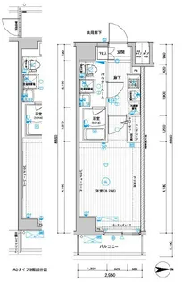 メインステージ武蔵関駅前Ⅱ【206号室号室】の間取り