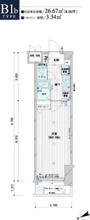 メインステージ野方駅前【1階】の間取り
