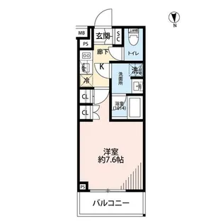 プレール・ドゥーク中野南台【1階】の間取り